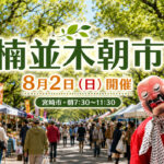 【宮崎市】8月2日は「楠並木朝市」！約60店舗が県庁前に集結、朝7時30分から｜ほんみや宮崎