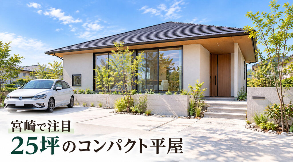 【宮崎】平屋25坪でも3LDKは可能？建築費上昇で注目のコンパクト平屋を建築士が解説